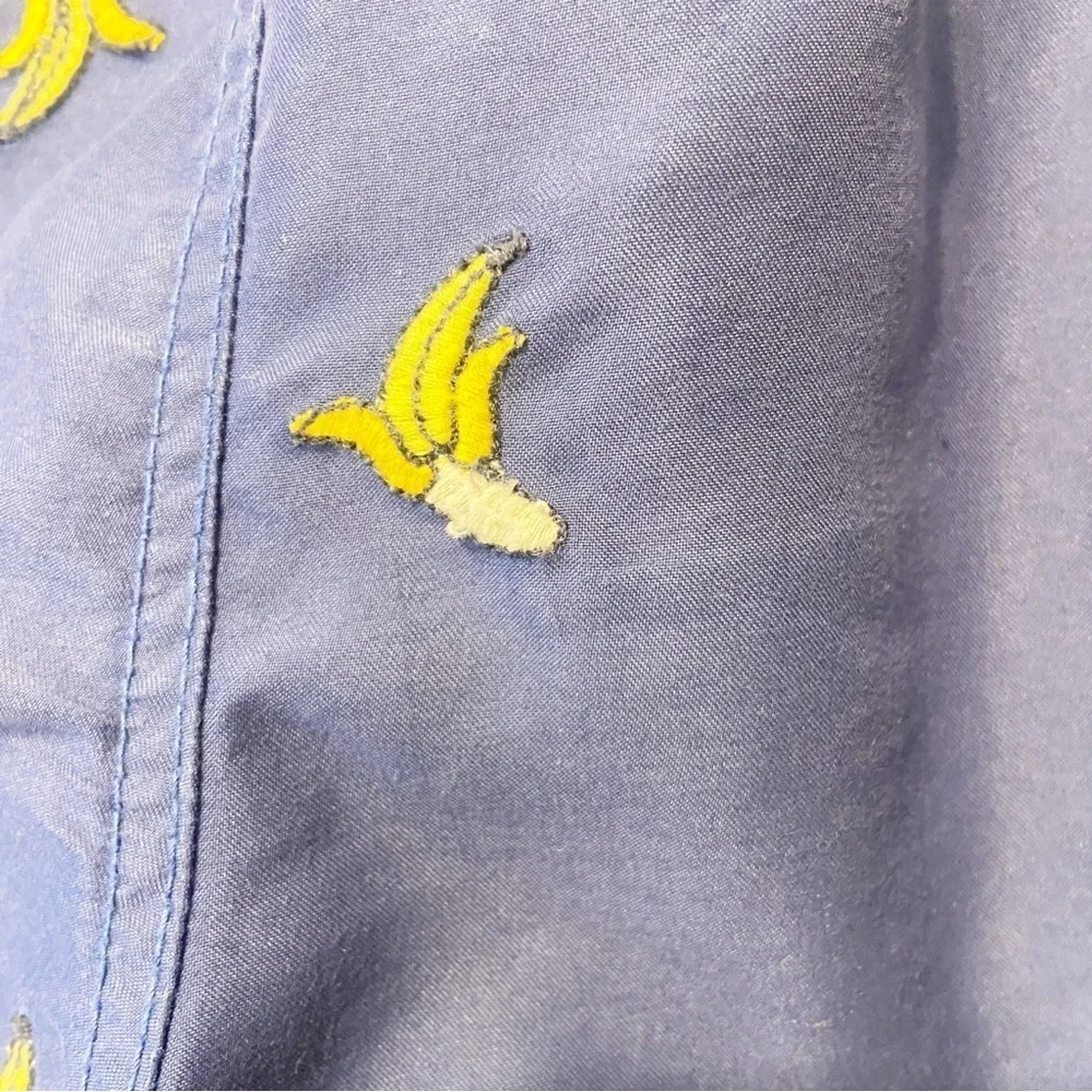 Hanna Andersson | Boys Embroidered Banana Print Swim Trunks Size 6-7